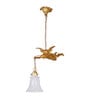 Sheryl Gold Metal and Aluminium Hanging Light