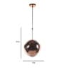 Ackton Gold Metal and Glass Hanging Light