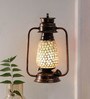 Gold Metal and Glass Wall Light