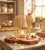 Gold Metal Candle Holder Lantern