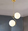 Gold Metal Corded Electric Hanging Pendant Light
