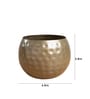 Gold Metal Country Style Belly Bucket Hammers Desk Pots (Set of 4)