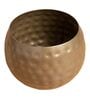 Gold Metal Country Style Belly Bucket Hammers Desk Pots (Set of 4)
