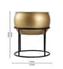 Gold Metal Desk Planter