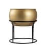 Gold Metal Desk Planter