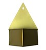 Gold Metal Diamond Shaped Hanging Planter