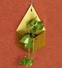 Gold Metal Diamond Shaped Hanging Planter