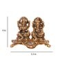 Gold Metal Laxmi Ganesha Idols Diya