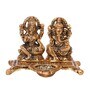 Gold Metal Laxmi Ganesha Idols Diya