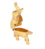 Gold Metal Elephant Shape Haldi Kumkum Holder