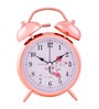 Gold Metal Floral Twin Bell Alarm Clock