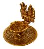 Gold Metal Goddess Laxmi & Lord Ganesha Diya