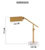 Gold Metal Golden Apex Desk Lamp