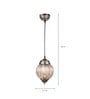 Aibne Gold Metal Hanging Light