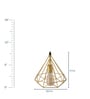 Prato Gold Metal Hanging Light