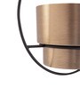 Gold Metal Hanging Planter Set of 1