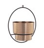 Gold Metal Hanging Planter Set of 1