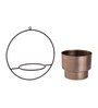 Gold Metal Hanging Planter Set of 1