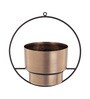 Gold Metal Hanging Planter Set of 1
