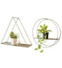 Gold Metal Hanging Planters