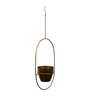 Gold Metal Hanging Planters