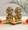 Gold Metal Lakshmi Ganesh Diya