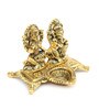 Gold Metal Lakshmi Ganesh Diya