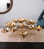 Gold Metal Table Tea Light Holder