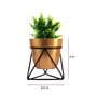 Gold Metal Noa Desk Pot Planter