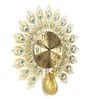 Gold Metal Peacock Wall Clock