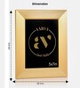 Gold Metal Radiance Wall And Tabletop Photo Frame 5X7Inches