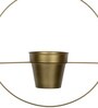 Gold Metal Round Hanging Planter