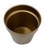 Gold Metal Round Hanging Planter