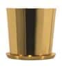 Gold Metal Round Planter