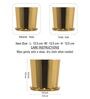 Gold Metal Round Planter