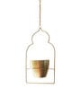 Gold Iron Saira Hanging Planter