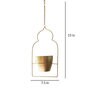 Gold Iron Saira Hanging Planter