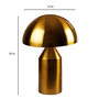 Gold Metal Shade Table Lamp with Gold Base