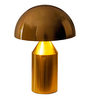 Gold Metal Shade Table Lamp with Gold Base