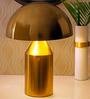Gold Metal Shade Table Lamp with Gold Base