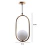 Hazel Gold Metal Hanging Light