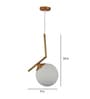 Scarlette Gold Metal Hanging Light