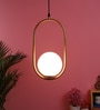 Hazel Gold Metal Hanging Light