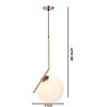Engage Gold Metal Single Hanging Light