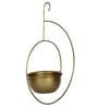 Gold Metal Spiral Bird Feeder or Hanging Planter