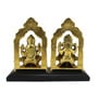 Gold Metal Statue of Goddess Laxmi and Lord Ganesha
