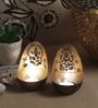 Gold Metal Table Tea Light Holder