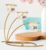 Tree Branch Style Gold Metal Table Tea Light Holder