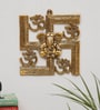 Wrought Iron Lord Ganesha Wall Art In Gold