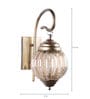 Pascal Gold Metal Wall Sconces